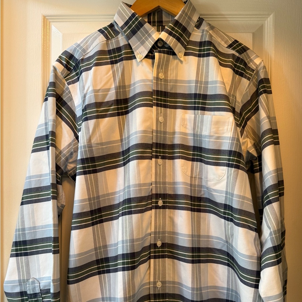 L.L. BEAN Men’s Cotton Oxford Traditional Fit Men’s Shirt-15.5/35